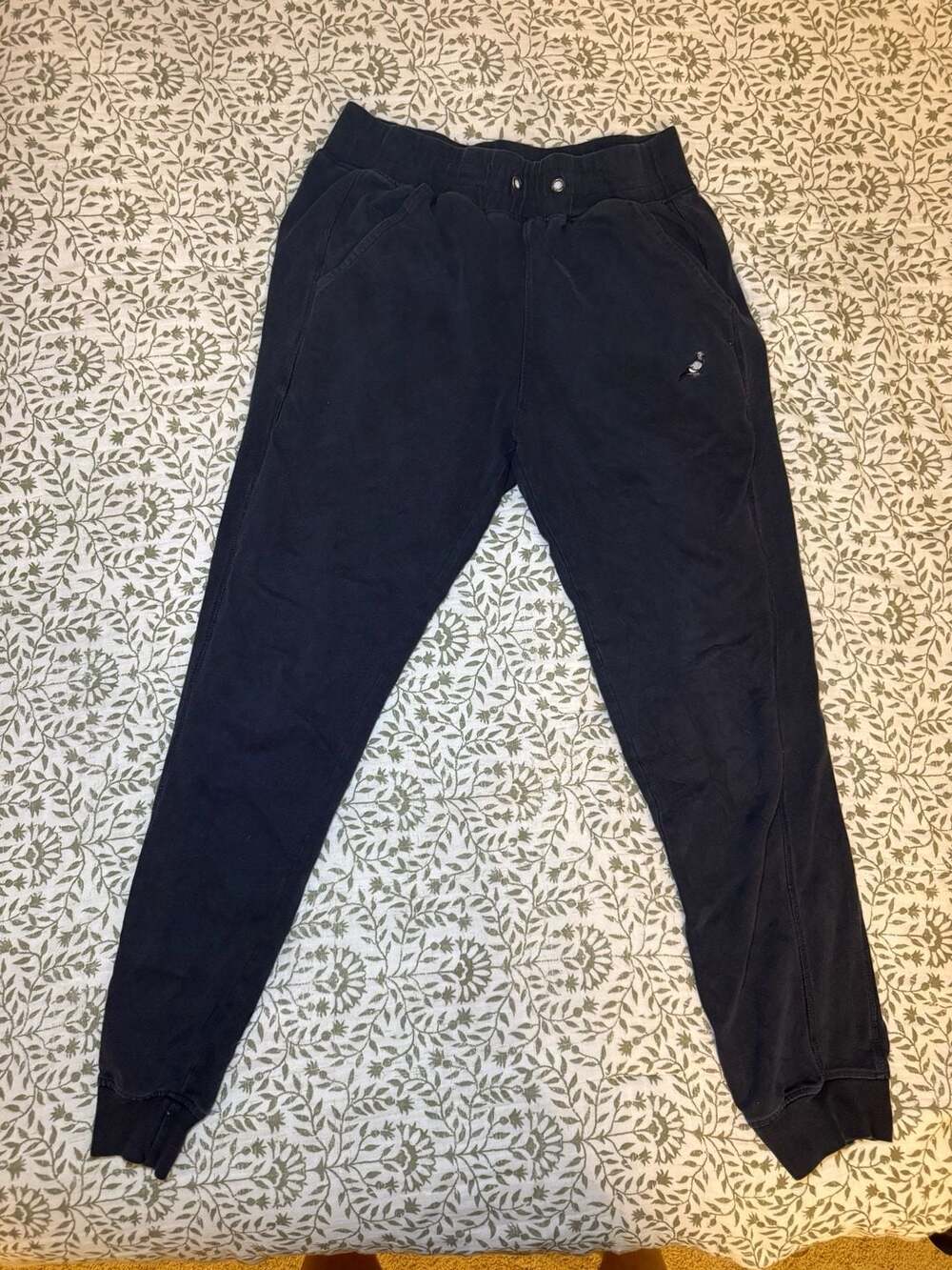 Staple Pigeon Embroidered Logo Black Jogger Sweatpants